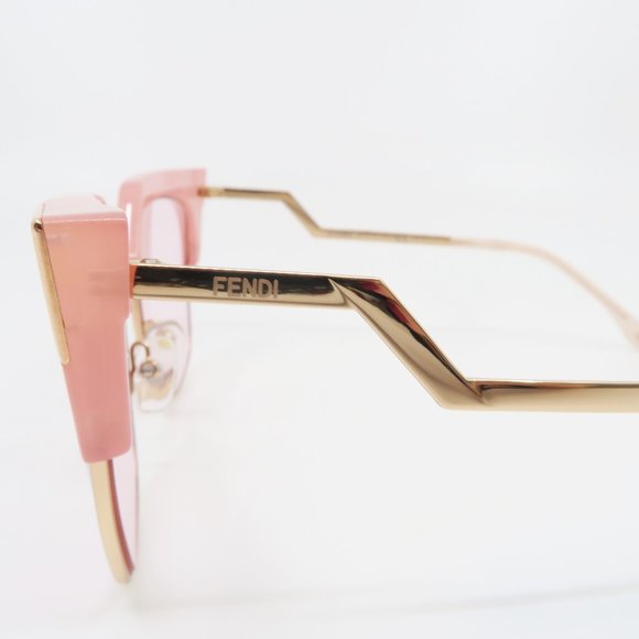 Fendi Cat Eye Pink & Rose Gold Metal FF0149/S 54mm - Picture 5 of 6